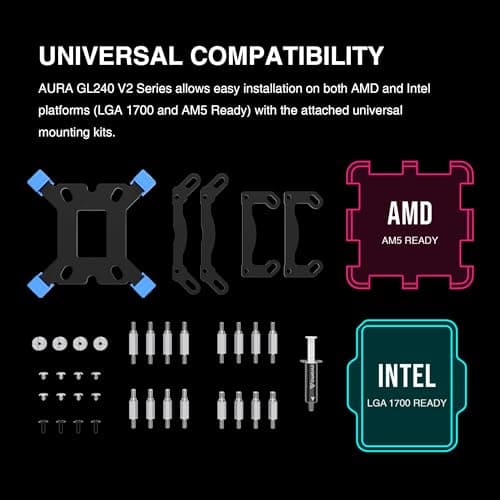 GAMDIAS AURA GL240 V2 Water 240mm 73.6 CFM image