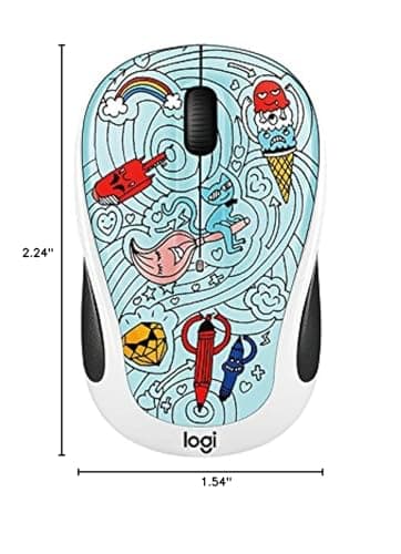 Logitech M325c Bae-Bee-Blue Wireless Optical Mouse image