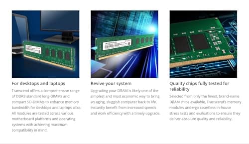 Transcend JetRam Black / Green DDR3-1600 CL11 8GB (1x8GB) image