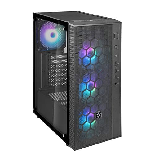 Silverstone FARA R1 PRO ATX Mid Tower Black with Tempered Glass Side Panel and USB 3.2 Gen 1 Type-A USB 2.0 Type-A image