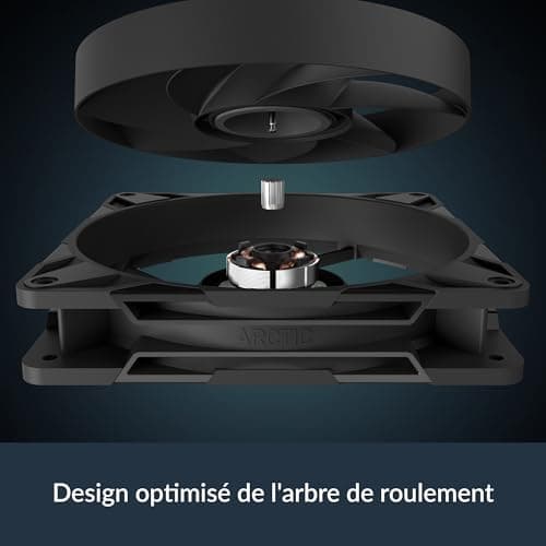 ARCTIC P14 Pro 140mm Black PWM PST 110 CFM 5-Pack image