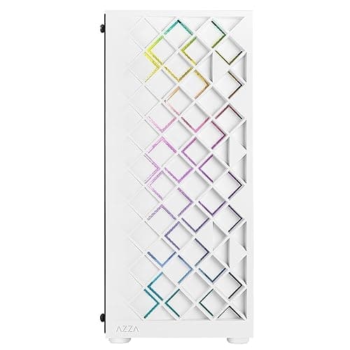 Azza Spectra ATX Mid Tower White with Tempered Glass Side Panel and Front Panel USB 3.2 Gen 1 Type-A, USB 2.0 Type-A image