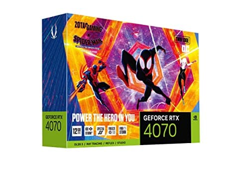 Zotac GeForce RTX 4070 GAMING Twin Edge OC Spider-Man: Across the Spider-Verse 12GB GDDR6X Black / Gray image
