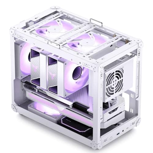 Jonsbo C6 MAX Micro ATX Desktop White Tempered Glass Side Panel image