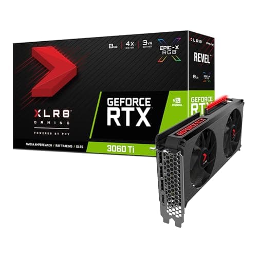 PNY VERTO GeForce RTX 3060 Ti LHR 8GB GDDR6 Black image