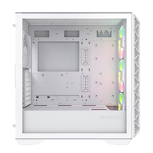 Montech AIR 903 MAX ATX Mid Tower White Tempered Glass Side Panel image