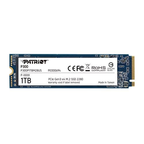 Patriot P300 1TB SSD M.2-2280 PCIe 3.0 x4 NVMe main image