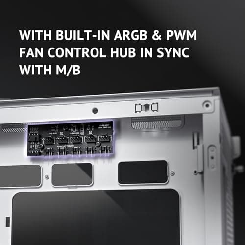 Antec FLUX ATX Mid Tower White / Brown with Tempered Glass Side Panel and USB 3.2 Gen 2 Type-C, USB 3.2 Gen 1 Type-A image