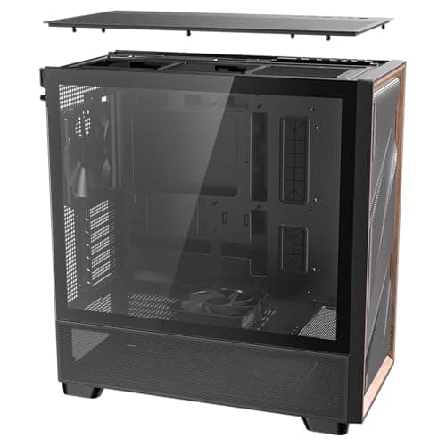 Antec FLUX ATX Mid Tower Black / Brown Tempered Glass Side Panel image