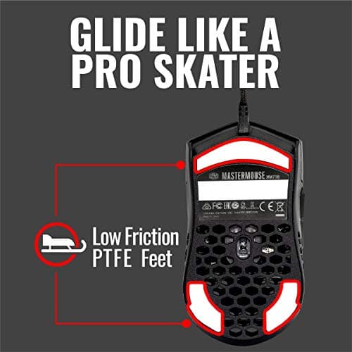 Cooler Master MM710 Glossy Black Wired Optical Mouse image