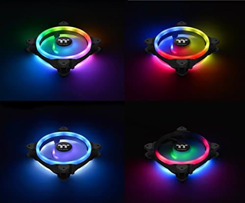 Thermaltake Riing Trio 12 TT Premium Edition 120mm Black RGB PWM 3-Pack image