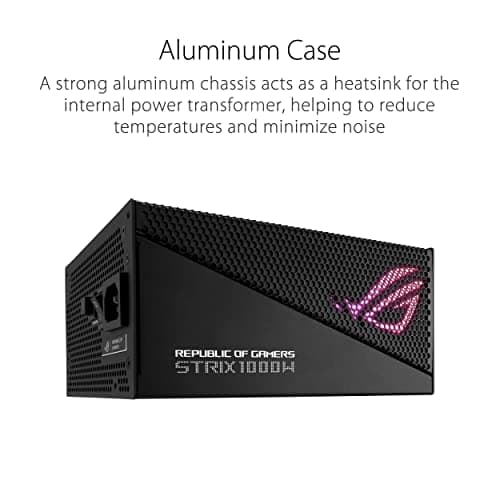 Asus ROG Strix Aura Edition Black 1000W Fully Modular 80+ Gold Certified image