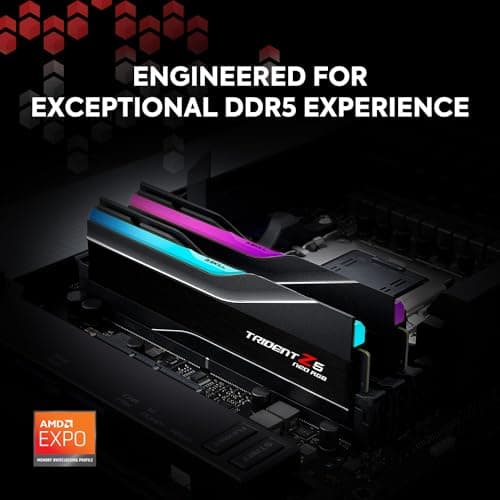 G.Skill Trident Z5 Neo RGB Black DDR5-8000 CL38 32GB (2x16GB) image
