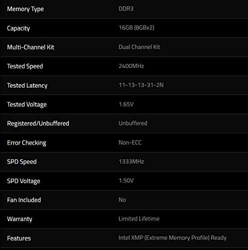 G.Skill Ripjaws X Black / Blue DDR3-2400 CL11 16GB (2x8GB) image
