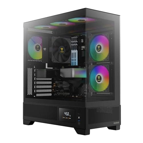 GAMDIAS ATLAS M1 ATX Mid Tower Black Tempered Glass Side Panel main image