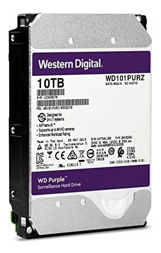 Western Digital Purple 10TB HDD 3.5" 5400RPM SATA 6.0 Gb/s image