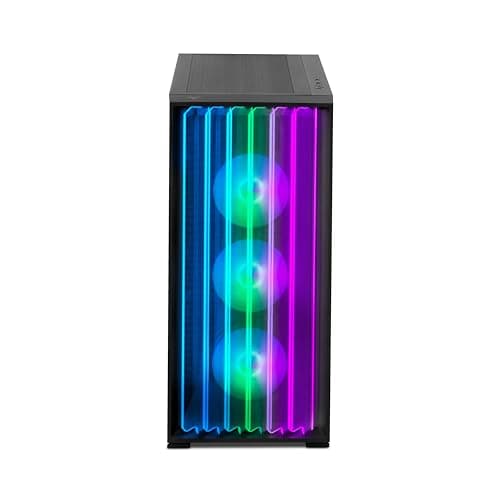 YEYIAN Mirage X ATX Full Tower Black with Tempered Glass Side Panel, USB 3.2 Gen 2x2 Type-C USB 3.2 Gen 1 Type-A, Dimensions 517 x 235 x 497 image