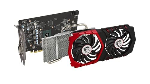 MSI GeForce GTX 1050 Ti GAMING X Black / Red 4GB GDDR5 Black / Red image
