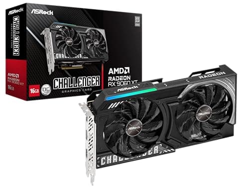 ASRock Challenger OC Radeon RX 9060 XT 16GB GDDR6 Black / Silver main image