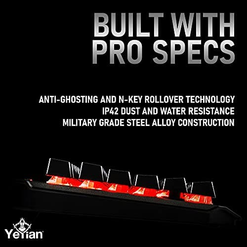 YEYIAN Flare 2000 RGB Outemu Red Wired Gaming Keyboard image