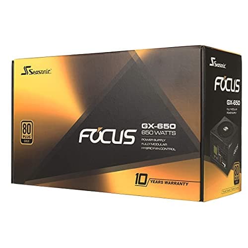 SeaSonic FOCUS GX Black 650W Fully Modular 80+ Gold Certified image