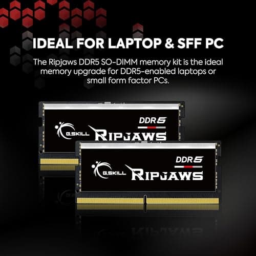 G.Skill Ripjaws Black DDR5-5600 SODIMM CL40 64GB (2x32GB) image
