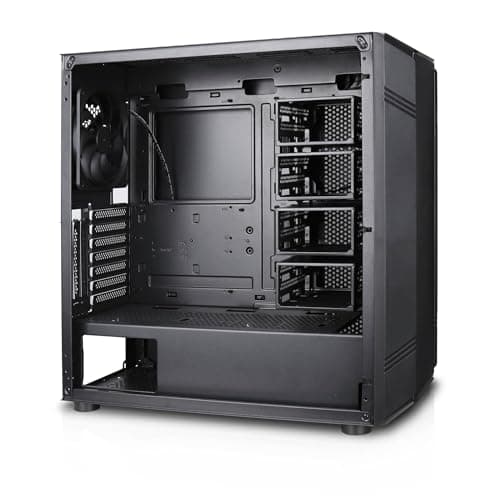 Rosewill Helium NAS ATX Mid Tower Black Mesh Side Panel, USB 3.2 Gen 2 Type-C, USB 3.2 Gen 1 Type-A image
