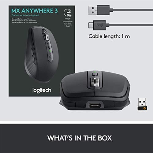 Logitech MX ANYWHERE 3 Bluetooth/Wireless/Wired Laser Mouse image