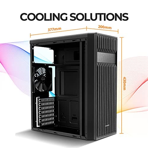 Zalman T6 ATX Mid Tower Black (Front Panel: USB 3.2 Gen 1 Type-A, USB 2.0 Type-A) image