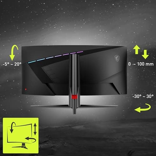 MSI MAG 345CQR 34" 3440x1440 180Hz VA Curved Monitor image