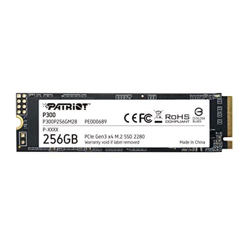 Patriot P300 256GB SSD M.2-2280 PCIe 3.0 X4 NVMe image