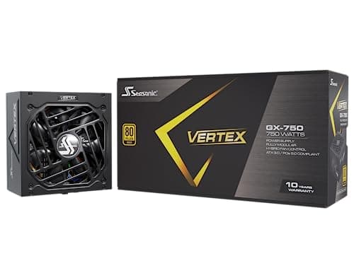 SeaSonic VERTEX GX-750 Black / Silver 750W Fully Modular 80+ Gold image