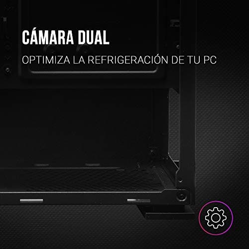 Mars Gaming MCZ MicroATX Mid Tower Black Tempered Glass Side Panel image