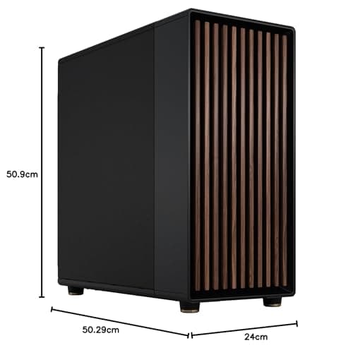 Fractal Design North XL ATX Full Tower Black with Mesh Side Panel and USB 3.2 Gen 2 Type-C, USB 3.2 Gen 1 Type-A image