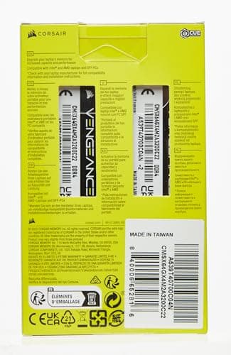 Corsair Vengeance Black DDR4 SODIMM-3200 CL22 64GB (2x32GB) image