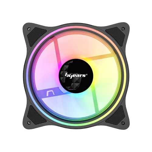 BGears b-BlackWidow-RGB ATX Mid Tower Black with Tinted Tempered Glass Side Panel and Front Panel USB 3.2 Gen 1 Type-A, USB 2.0 Type-A image