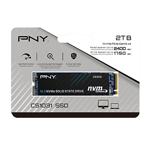 PNY CS1031 2TB SSD M.2-2280 PCIe 3.0 x4 NVMe image