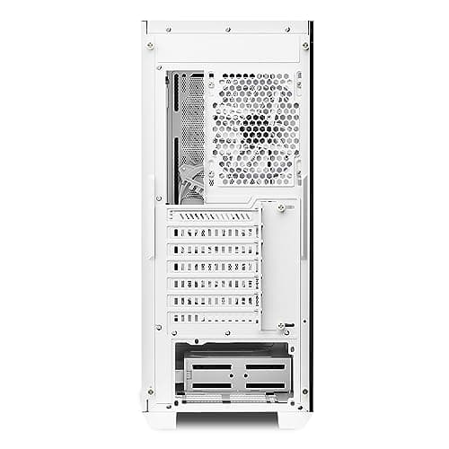 SHARKOON VS9 RGB ATX Mid Tower White Tempered Glass Side Panel USB 3.2 Gen 2 Type-C USB 3.2 Gen 1 Type-A image