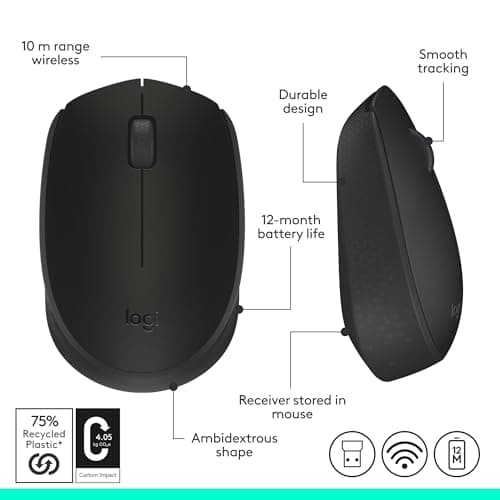 Logitech M170 Wireless/Wired Optical Mouse image