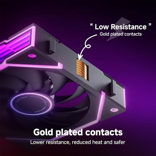 Asiahorse NYOTA Ultra 120mm Daisy Chain PWN Fans(3-Pack) Black image