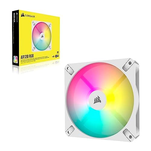Corsair iCUE AR120 120mm White Digital RGB PWM 59 CFM 1-Pack image