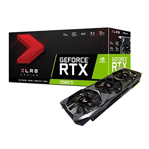 PNY GeForce RTX 2080 Ti XLR8 Gaming Overclocked Edition 11GB GDDR6 Black / Silver image