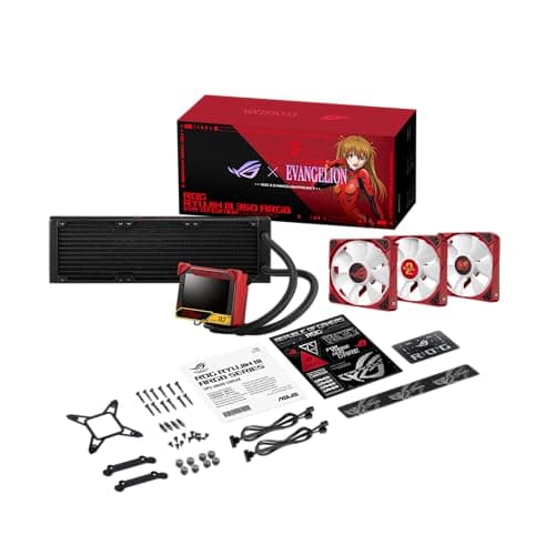 Asus ROG RYUJIN III Water 360mm ARGB EVA-02 EDITION 70.07 CFM Red / Black image