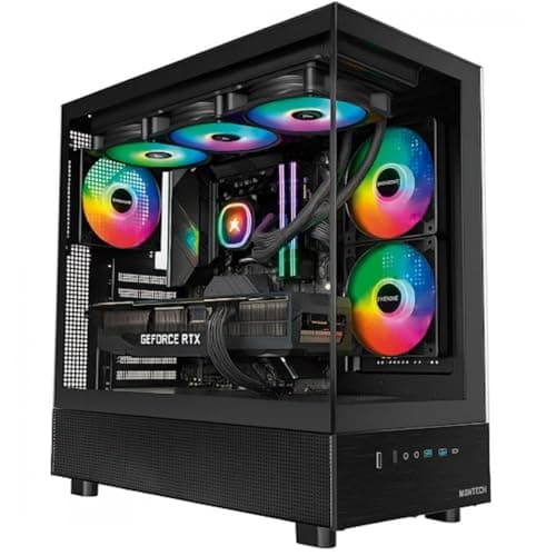 Montech XR ATX Mid Tower Black Tempered Glass image