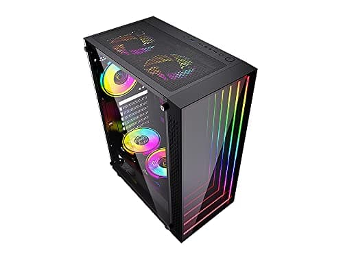 BGears b-Optillusion ATX Mid Tower Black Tempered Glass Side Panel image
