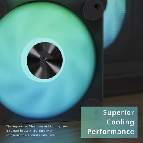 APNX FP1 140mm White Addressable RGB PWM 86.9 CFM 1-Pack image