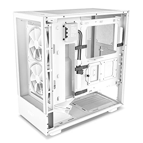 NZXT H5 Elite ATX Mid Tower White Tempered Glass image