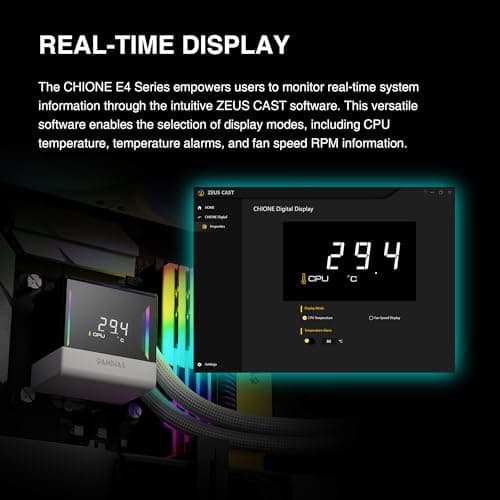 GAMDIAS CHIONE E4 Water 240mm 73.36 CFM White image