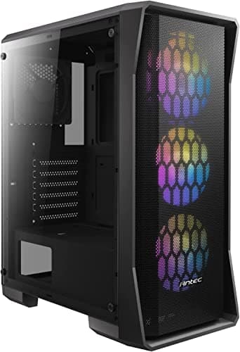 Antec NX360 ATX Mid Tower Black with Tempered Glass Side Panel and USB 3.2 Gen 1 Type-A, USB 2.0 Type-A image