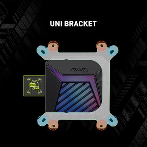 MSI MAG CORELIQUID A15 Water 240mm 64.89 CFM Black image